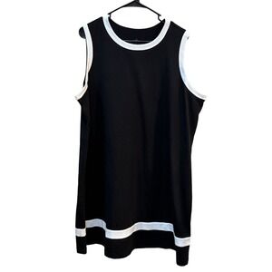 J Jill Fit Progress Color block dress Size 2X Athlesiure Black Pickleball Tennis